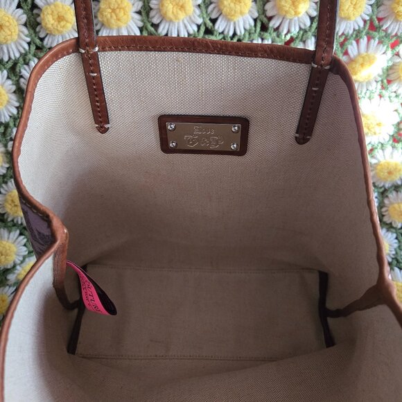 Juicy Couture Scottie Dog Print Large Tote & Matching Pouch - Picture 11 of 15